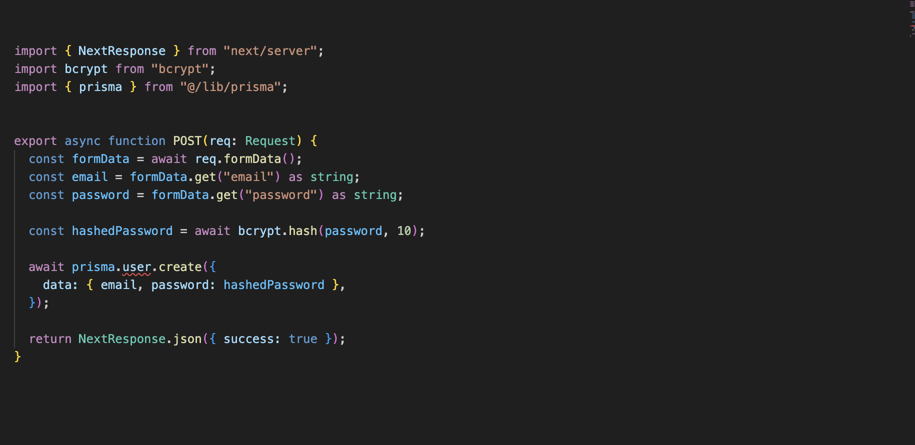 A project preview