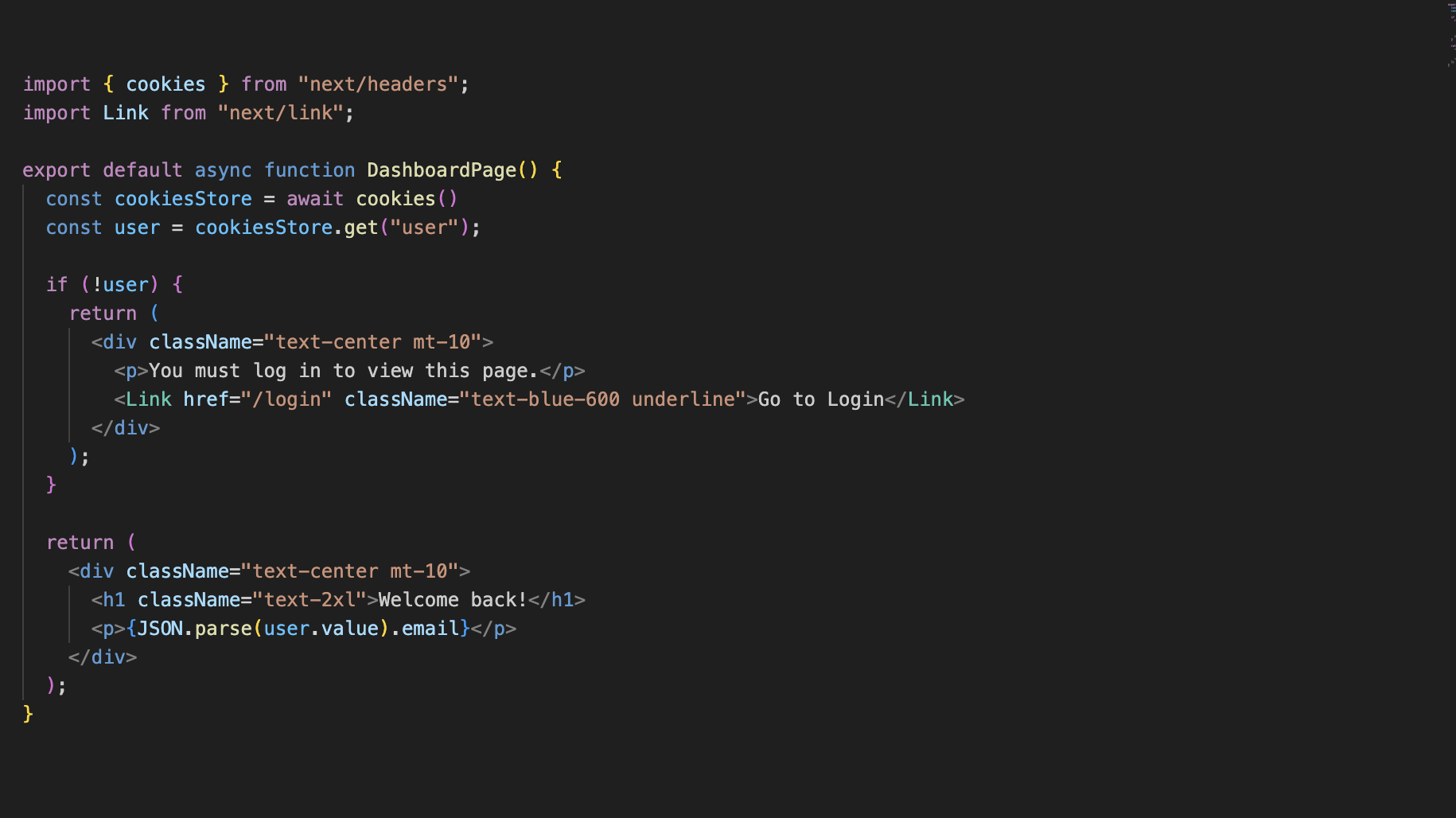 A project preview