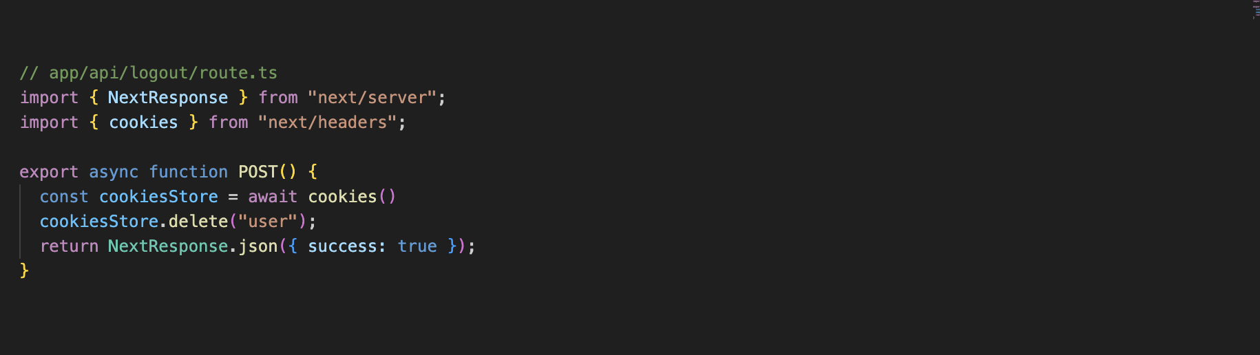A project preview