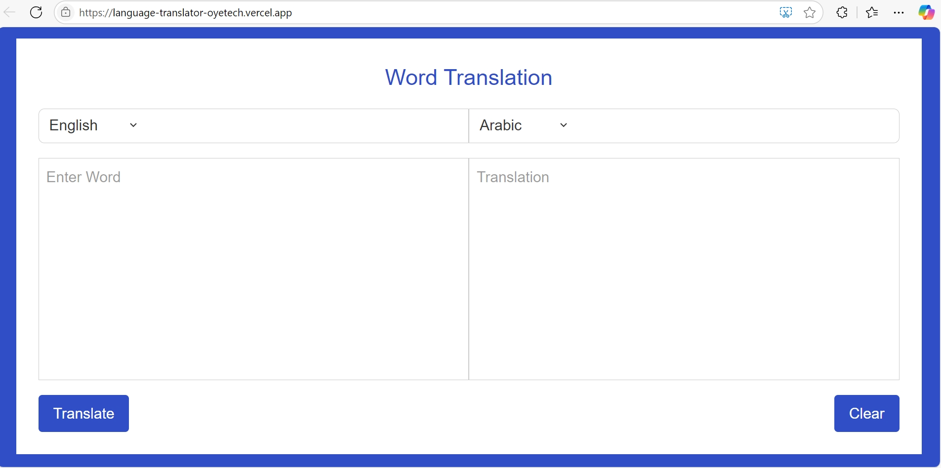 Language Translator